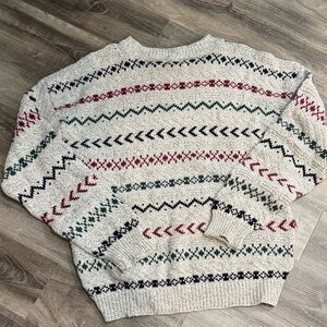 Sears Gray and Black Knit Sweater